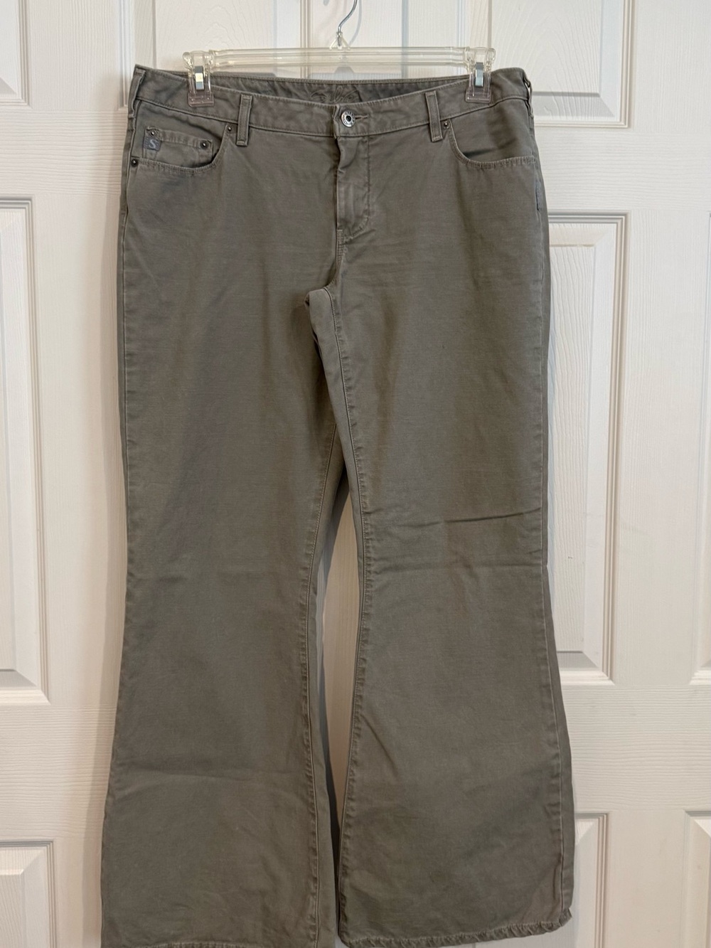 Silver Jeans Olive Green Bootcut Flare Pants